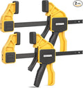 12 inch Bar Clamps for Woodworking – 2 Pack Quick Grip Clamps Set by EQUIPTZ