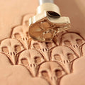 DandS ltd Leather Stamp Tool, Raven Skull, Professional Steel Craft Tool by DandSltd