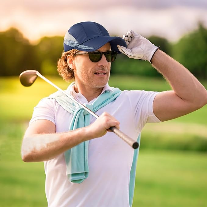 Running Hat Mesh Baseball Cap Unstructured Sports Cap Outdoors Sun Hat for Men Women