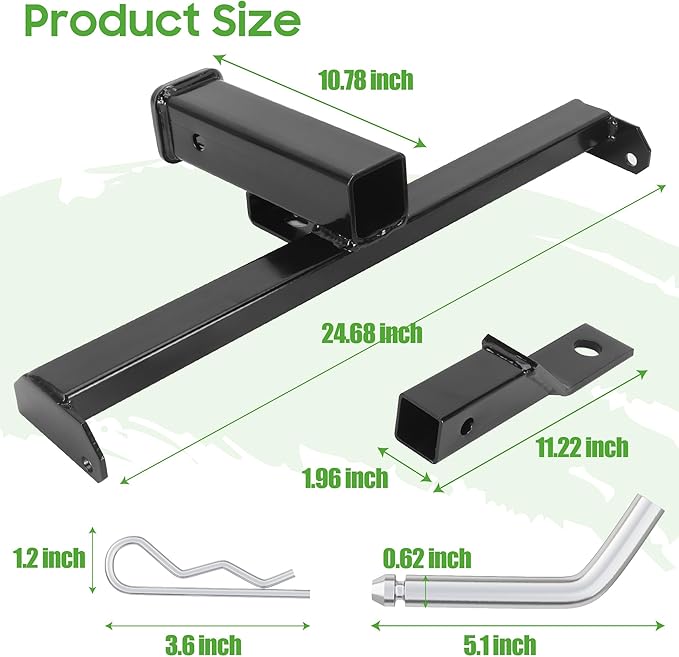 10L0L Golf Cart Bumper Trailer Hitch Suitable for EZGO RXV 2008+ Models,Trailer Hitch Fit for Golf Cart Backseat Footrest