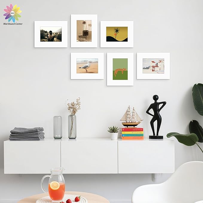 Mat Board Center, 8x10 for 5x7 White Mats - Image 9