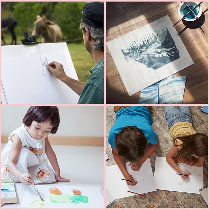 ESRICH Canvas Boards for Painting 8x10, 80 Pack Painting Canvas, Primed Cotton - Image 5