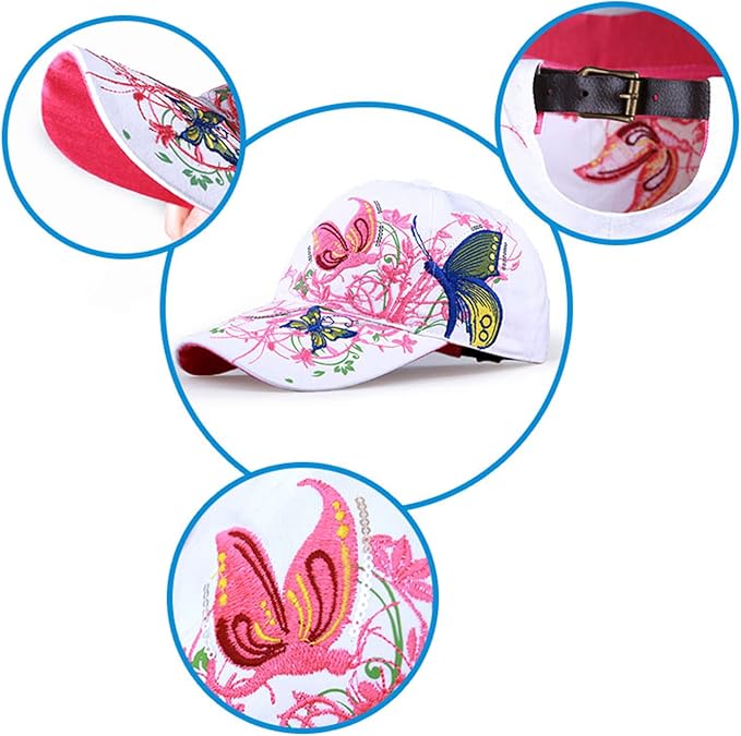 Trucker Hats California H Womens Hat Trendy Creativity Flowers Butterfly Sequins Embroidered Baseball Cap