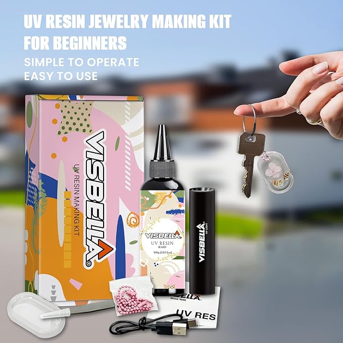 Visbella UV Resin Making Kit, Fast Curing Hard Type Clear Resin - Image 2