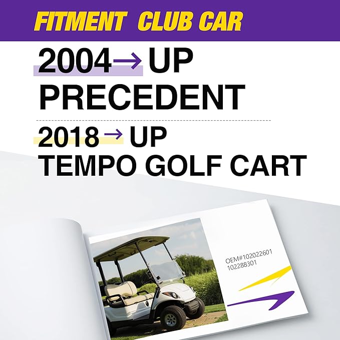 Club Car Precedent Tie Rod End, 2PCS Right Left Golf Cart Ball Joint Accessories On Steering Gear Fits 2004-2023 Club Car Precedent & 2018-2023 Tempo Right Hand Thread OEM Part No 102022601,102288301