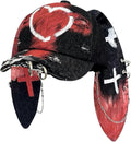 Y2k Hat Punk Hats Denim Bunny Hat Chains Distressed Baseball Cap Kpop Outfits Y2k Grunge Hats for Women