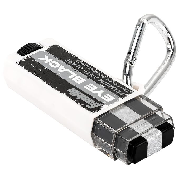 Franklin Sports Eye Black Stick - Baseball Softball + Football Eye Black for Kids + Adults - Sun Glare Reduction - Black Chrome