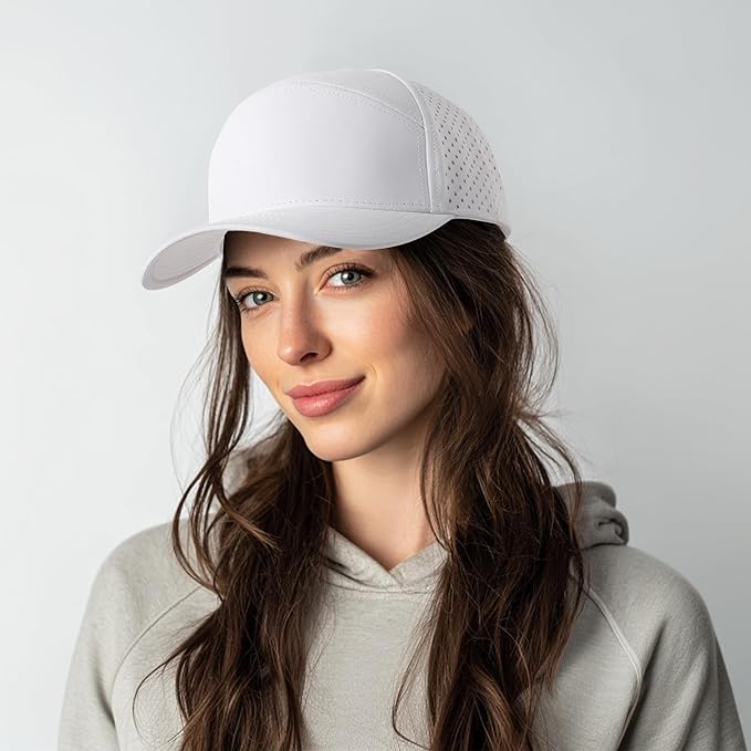 HH HOFNEN Quick Dry Baseball Cap Mesh Snapback Hat Sun and Rain Protection Structured Golf Trucker Hats for Men Women