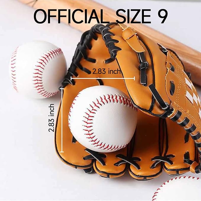 3PCS Light Up Baseball Glow in The Dark Light up Glow Balls Official Size Baseball Gift and Baseball Fans Baseball Accessories