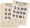 QUPT 1930s-themed Birthday Party Game Cards, 5x7 Inches, No Batteries Required by QUPT