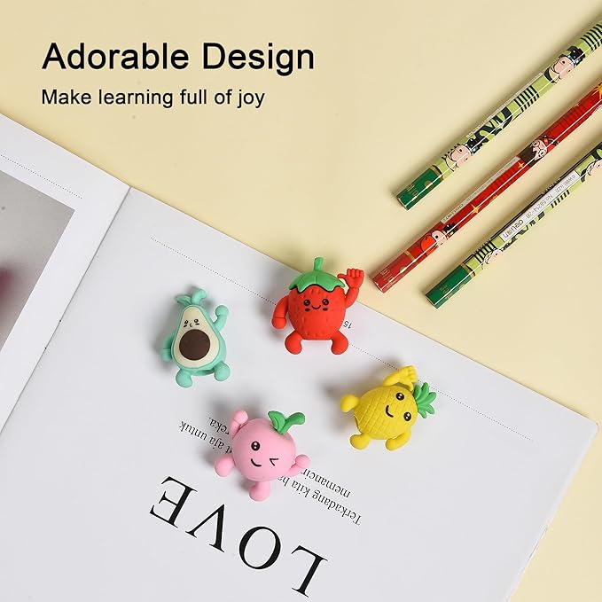 HILAZA 16Pcs Pencil Top Erasers - Image 4