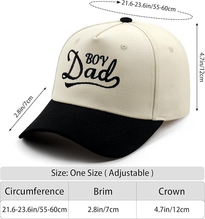Embroidered Baseball Cap, Cotton Dad Hat, Fun & Heartfelt Stitching, Adjustable Casual Outdoor Hat for Men Women