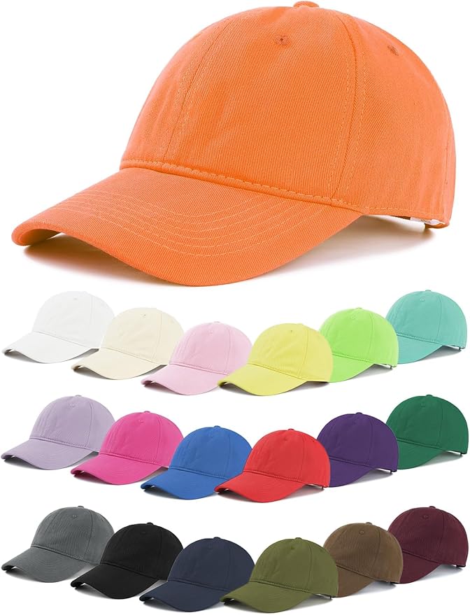 Zando Unisex Classic Baseball Caps Adjustable Sports Hats Outdoors Cotton Baseball Hat Cute Preppy Hat Golf Running Dad Hat