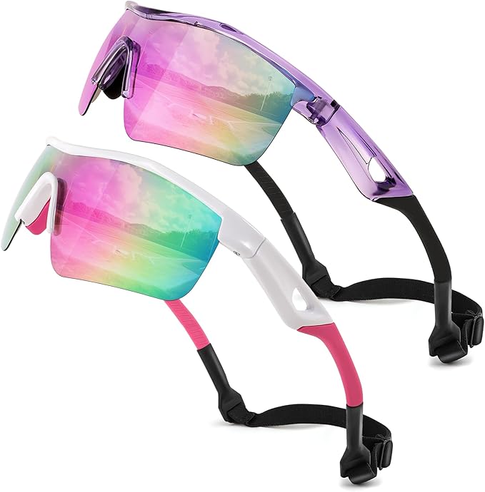 FEISEDY Kids Teens Baseball Polarized Sunglasses Sports TR90 Frame Boys Girls Cycling B2454