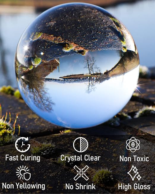 Nicpro UV Resin Kit 4000g, Large Crystal Clear UV Cure Epoxy Resin Supplies - Image 7