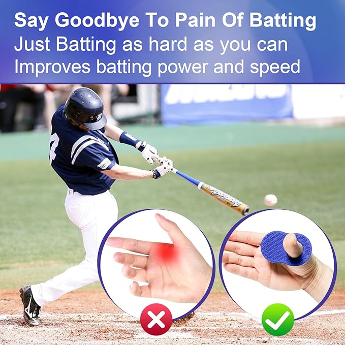 2 Pack Baseball Thumb Guard for Pro Batters, Hitter Training Aid, Thumb Guard Baseball & Softball Baseball Batting Grip Baseball Accessories Baseball Training Equipment Reduce Bat Sting