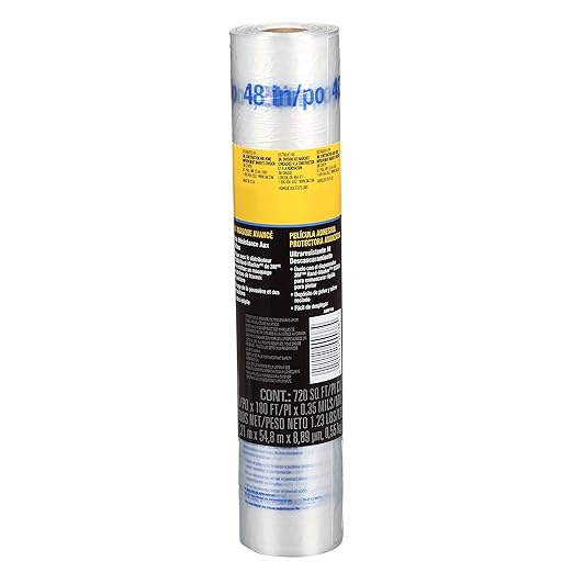 3M Hand Masker Advanced Masking Film, 48 in x 180 ft, Static Cling Keeps Film - Image 4