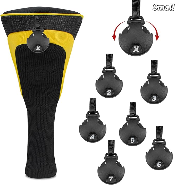 Wood Headcover Golf Club Covers Driver Headcovers Nylon Head Covers Designed to Fit All Woods - 3/4/5/6 Pack/Set Golf Accessories Suitable for Men and Women