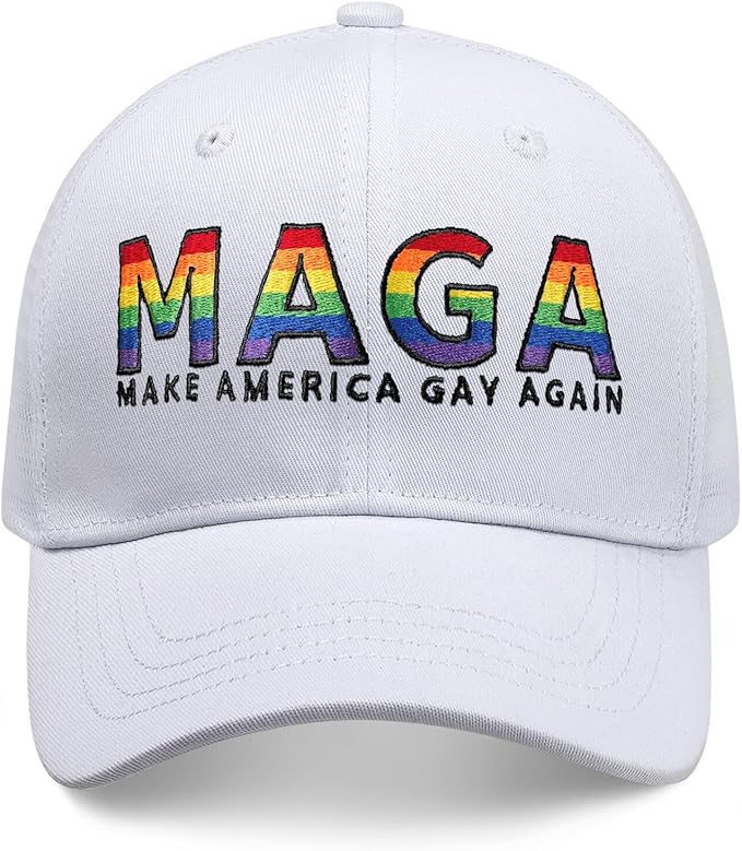 Gay Pride Rainbow Trucker Hat for Men and Women LGBT Embroidered Adjustable Washable LGBTQ Baseball Cap Gifts