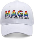 Gay Pride Rainbow Trucker Hat for Men and Women LGBT Embroidered Adjustable Washable LGBTQ Baseball Cap Gifts