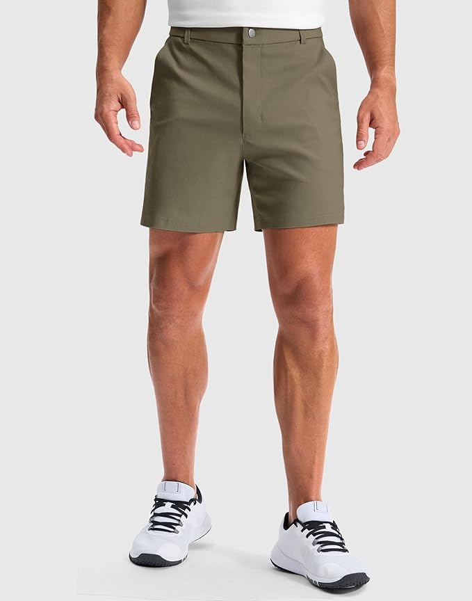 G Gradual Men's Golf Dress Shorts 5"/ 7"/ 9" Stretch Casual Work Flat Front Shorts for Men with 3 Pockets Quick Dry