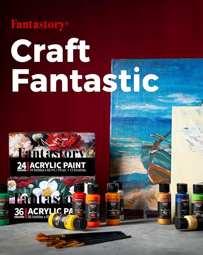Fantastory Acrylic Paint Set 36 Classic Colors - Image 6