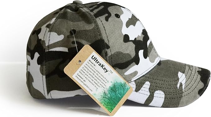 UltraKey Mens Womens Army Military Baseball Cap Camouflage Hats for Hunting Fishing Outdoor Activities