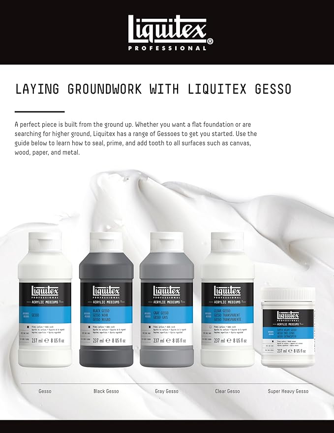 Liquitex Professional Gesso Surface Prep Medium - Image 5