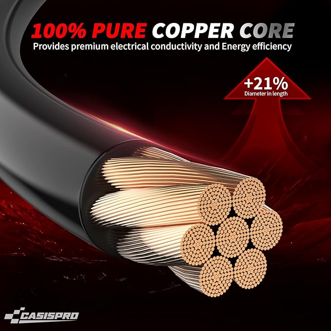 7 PCS Golf Cart Heavy Duty Battery Cables for Club Car DS 1994-UP, 36&48 Volt 4 Gauge AWG Club Car Battery Cable Set, Golf Cart Pure Copper Wiring Kit