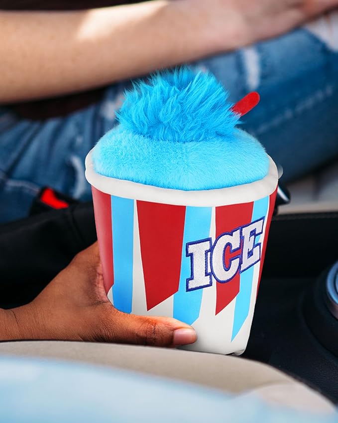 Big Teeth Funny Driver Headcover Ice & Birdiee, Driver Covers for Golf Clubs, Funny Birdie Putter Cover,Milk Shake Ice Cream Mallet Putter Cover,Blue and Red Color Golf Club Protector