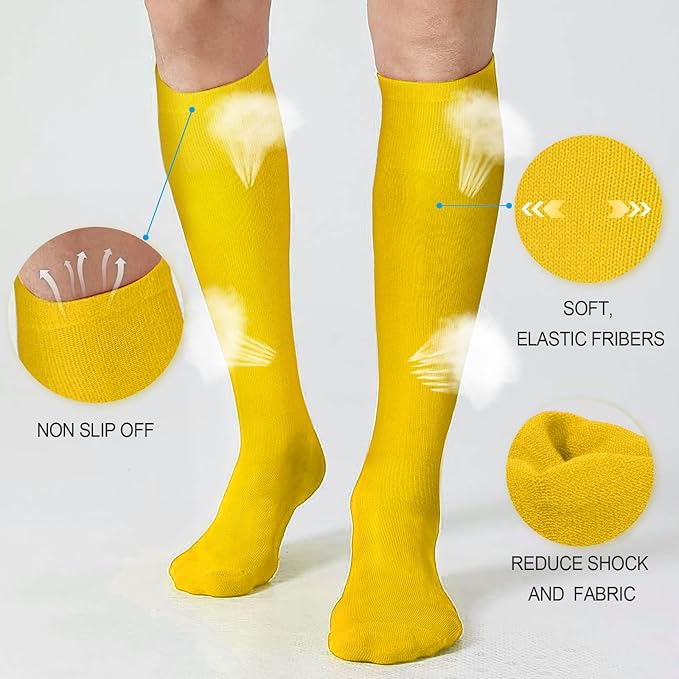 XZQTIVE Baseball Softball Socks and Baseball Softball Belt Combo Set Knee-High Soccer Socks for Kids Youth Adult