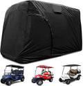 Golf Cart Cover 2/4/6 Passenger, All-Weather Protection Golf Cart Rain Covers, UV Resistant with Windproof Buckle Golf Cart Accessories (Fits for Club Car, for EZGO, for Yamaha)