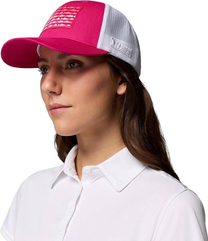 Columbia Womens PFG Fish Flag Snap Back