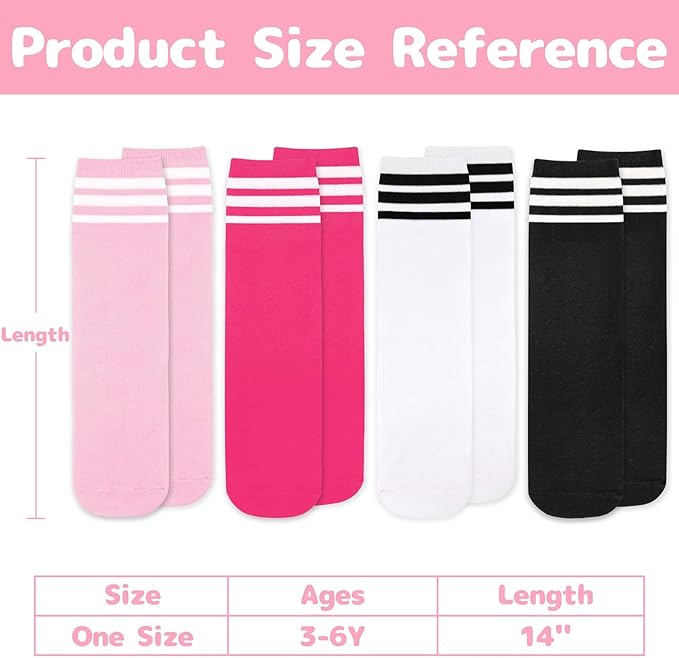 Olreco Toddler Soccer Socks Kids Baseball Socks Youth Softball Sock for Girls Boys Football Sock Boys Athletic Accessories