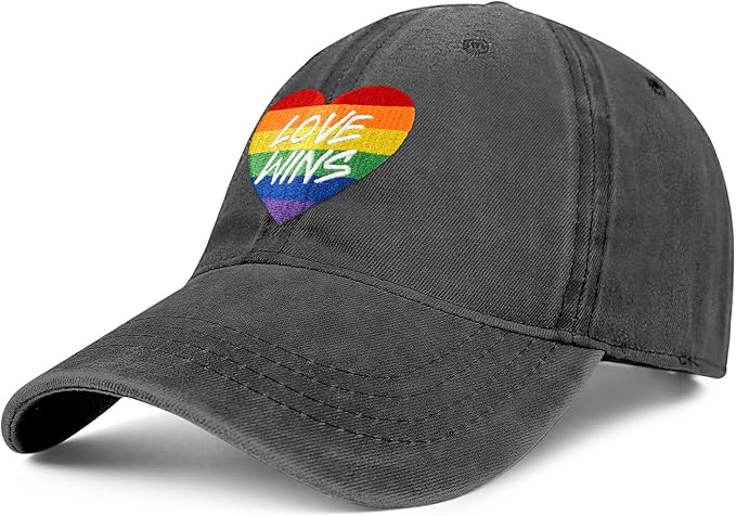 Gay Pride Rainbow Trucker Hat for Men and Women LGBT Embroidered Adjustable Washable LGBTQ Baseball Cap Gifts