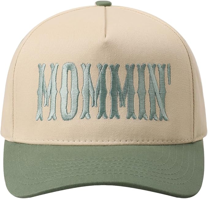 MIRMARU Two-Tone Vintage Canvas Trucker Hats for Men & Women, Adjustable Size Baseball Caps with Trendy Embroidered Design