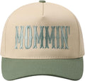 MIRMARU Two-Tone Vintage Canvas Trucker Hats for Men & Women, Adjustable Size Baseball Caps with Trendy Embroidered Design