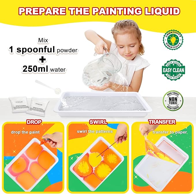 Water Marbling Paint Kit, Arts and Crafts - Image 4