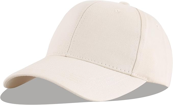 LANGZHEN Unisex Baseball Cap 100% Cotton Fits Men Women Washed Denim Adjustable Dad Hat