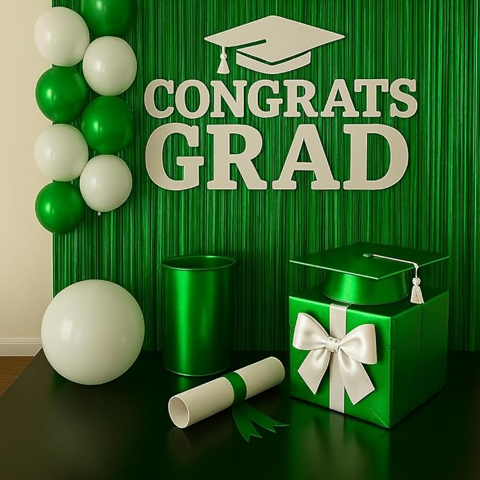 Anderson's Green Shiny Metallic PVC Roll: 47" x 100' Flame-Resistant Event Decor - Image 3