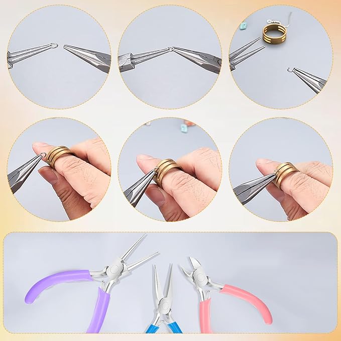 3 Pack Jewelry Pliers Set, Mini Pliers Set - Image 5