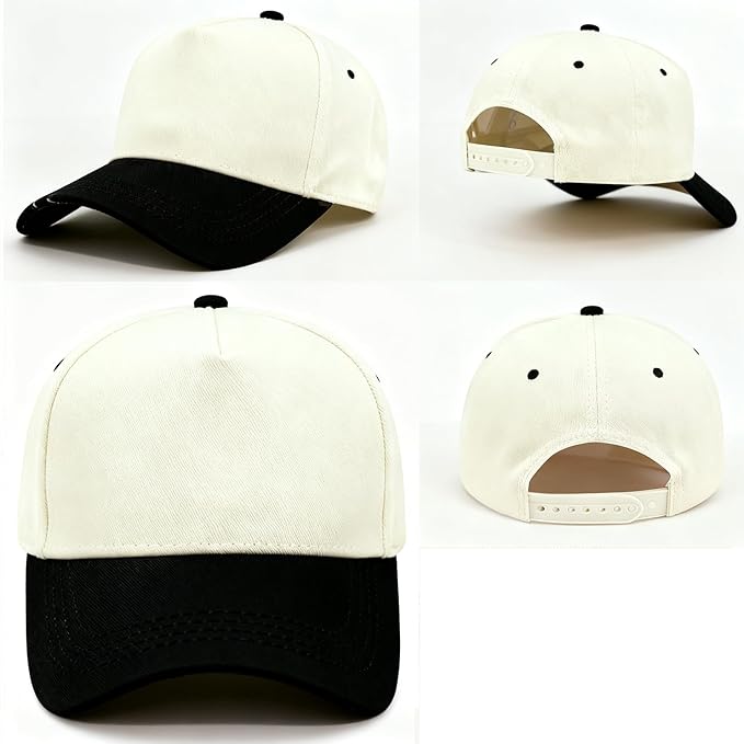 Hat Funny Embroidered Trucker Hat Adjustable Two Tone Snapback Canvas Baseball Cap for Womens
