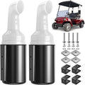 No Drilling Golf Cart Sand Bottle with Holder Bracket, Sand Bottle for Golf Cart YAMAHA Club Car EZGO with 1" Square Tube, Golf Cart Sand Divot Seed Bottle Holder Bucket 35 oz Large Capacity
