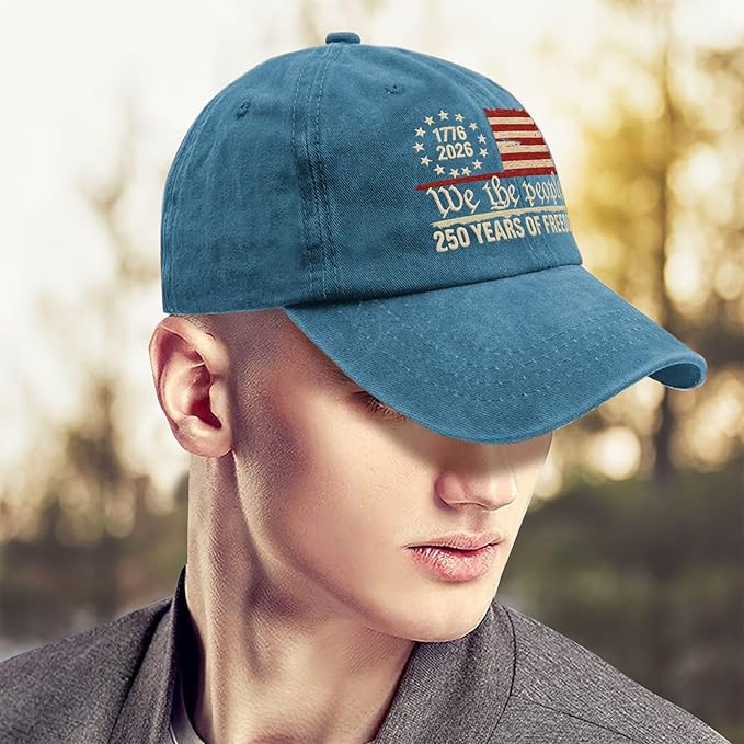 U.S. 250th Anniversary 250 Years Freedoms 1776-2026 Baseball Hats Funny