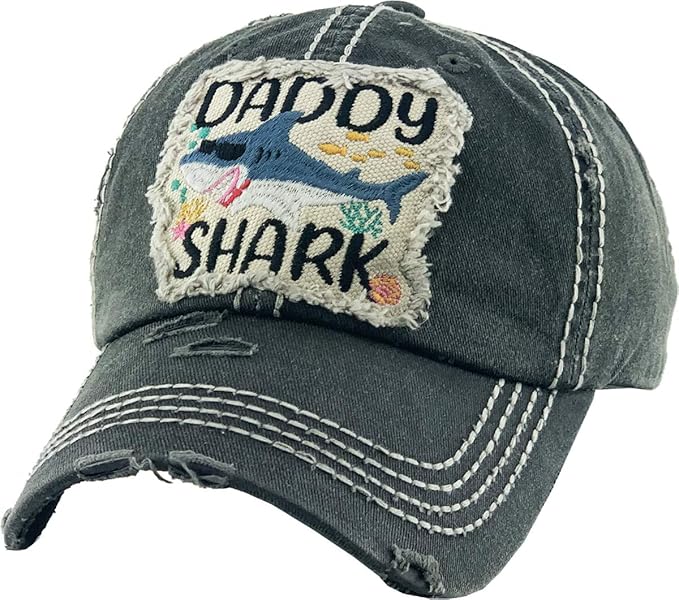Funky Junque Distressed Vintage Baseball Cap - Embroidered Patch Women's Hat - Holiday, Lifestyle & Patriotic Designs
