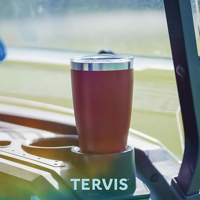 Tervis Traveler Golf Sink the Putt Triple Walled Insulated Tumbler Travel Cup Keeps Drinks Cold & Hot, 30oz, Stainless Steel
