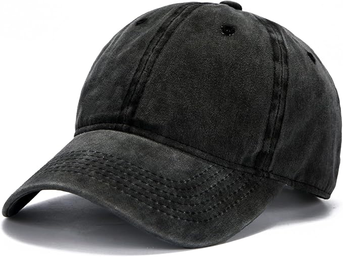 Edoneery Men Women Baseball Cap-Low Profile Adjustable Washed Cotton Golf Dad Hat