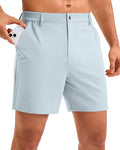 Pudolla Men's Casual Shorts 7"/9"/5" Lightweight Golf Shorts with 3 Pockets Stretch Quick Dry Comfy Work Shorts