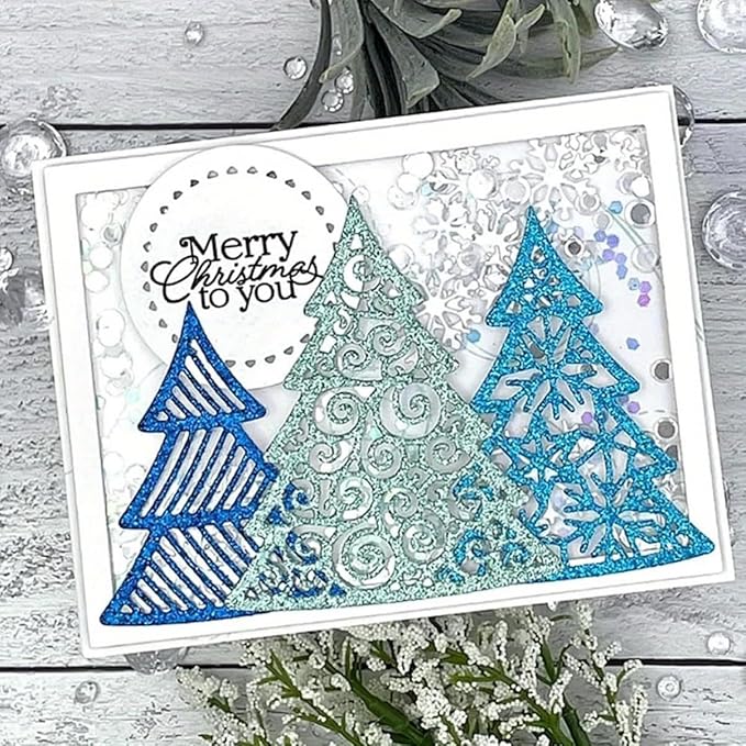Metal Cutting Dies DIY Merry Christams Embossing Stencil Template Scrapbooking - Image 2