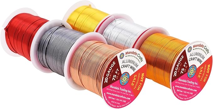 Mandala Crafts 20 Gauge Anodized Aluminum Craft Wire - Image 2
